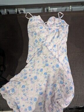 wild fable Light Blue and Lavender Floral Slip Dress